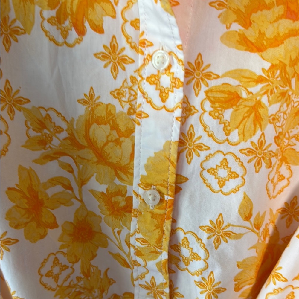 NEW Lands’ End Women’s Poplin Button Front Dress with Godets - Picture 9 of 9
